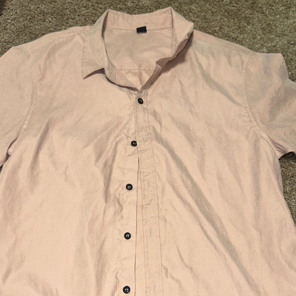 NFINITY Pink Casual Button Down Shirt